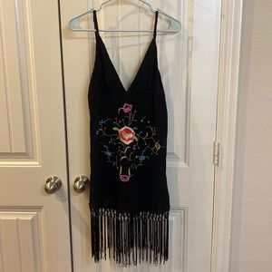 Embroidered fringe dress/cover up from Forever 21
